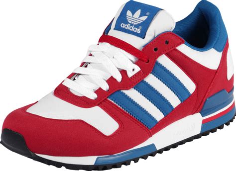 adidas zx flux sneaker herren blau rot weiß